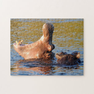 Puzzle MDR. Hippopotame Baille.