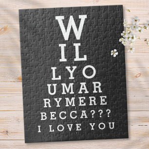 Puzzle Me marierez-vous Mariage Personnalisé Opticien Gra