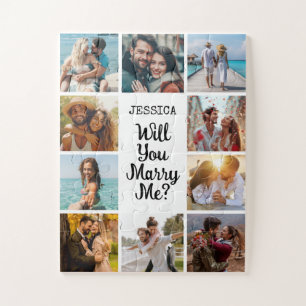 Puzzle Me marierez-vous photo Collage Proposition Surpris