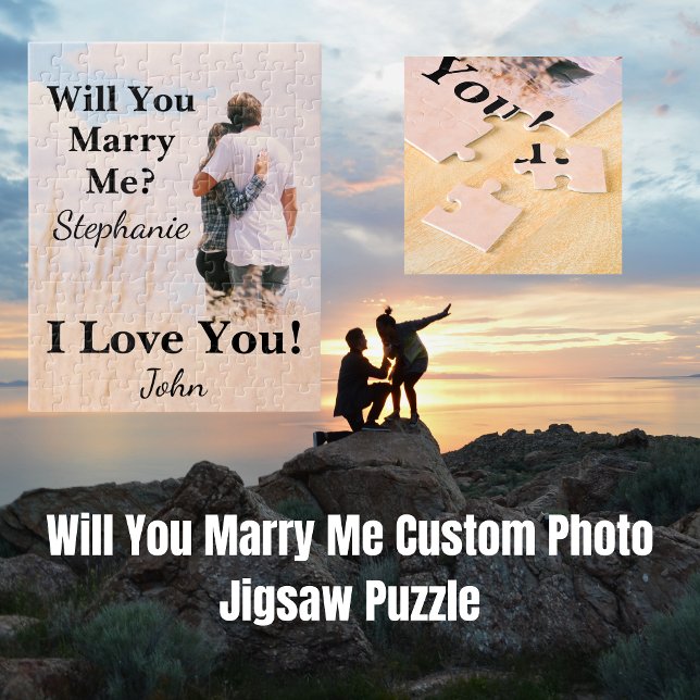 Puzzle Me marierez-vous Photo personnalisée ? (Will You Marry Me Custom Photo Jigsaw Puzzle
)