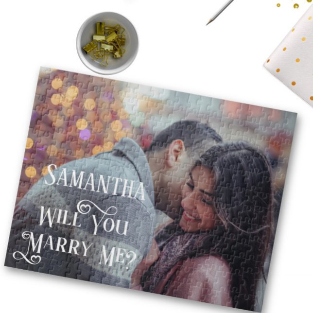 Puzzle Me Marierez-Vous Proposition Personnaliser Photo (Créateur téléchargé)