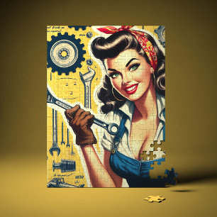 Puzzle Mécanique vintage érotique