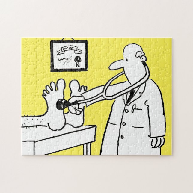 Puzzle Médecin drôle avec stéthoscope (Horizontal)