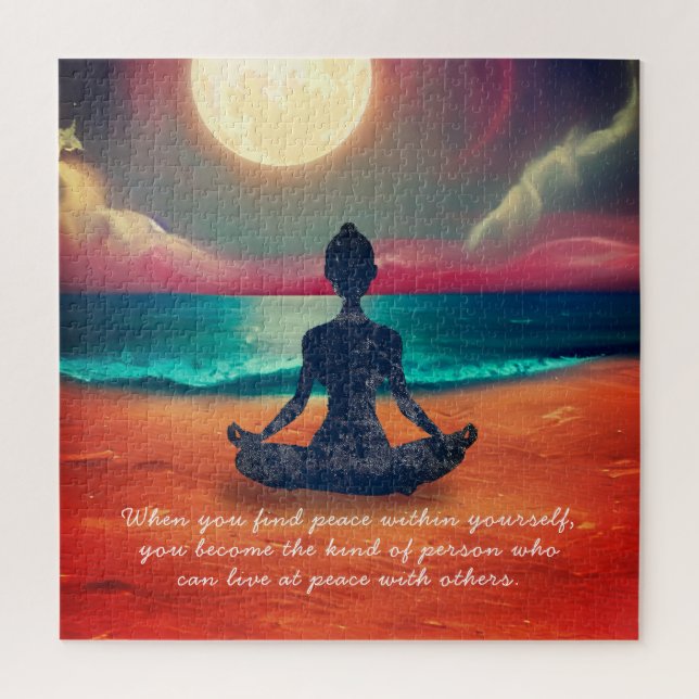 Puzzle Méditation de Yoga pacifique au clair de lune Cita (Vertical)