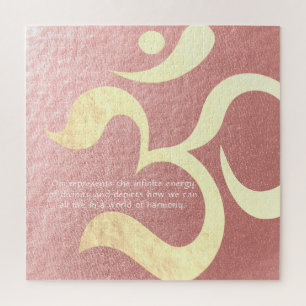 Puzzle Méditation Yoga Instructeur Vie Coach OM Citations