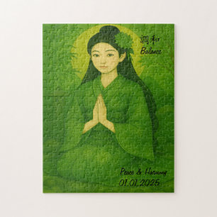 Puzzle Méditation Zen personnalisée Minutieuse Japon illu