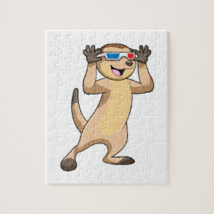 Puzzle Meerkat avec lunettes