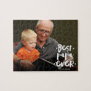 Puzzle Meilleur Papa du Monde Photo Personnalisée du Peti
