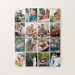 Puzzle Meilleur Papa Ever 16 Collage de Photos Personnali