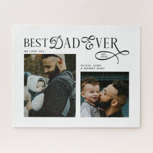 Puzzle  Meilleur Papa Ever 2  Photos Cadeaux Fête des Pèr