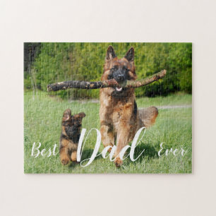 Puzzle Meilleur papa Jamais mignon chien animal animal de