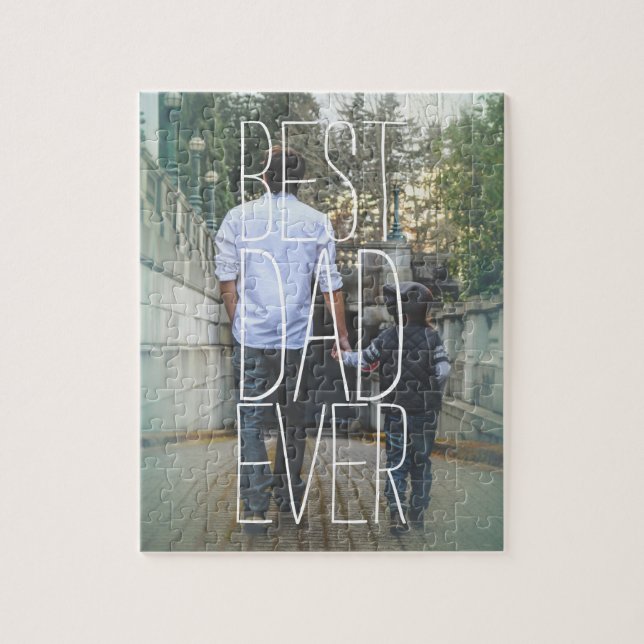 Puzzle Meilleur papa jamais photo (Vertical)
