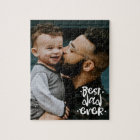 Meilleur papa jamais Photo personnalisée Fête des