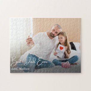 Puzzle Meilleur papa jamais une simple photo personnalisé