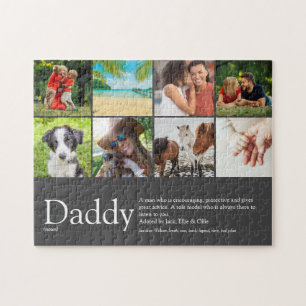Puzzle Meilleur Papa Père Définition 6 Photo Fun Gris