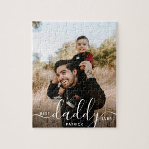 Puzzle Meilleur Papa Personnalisé Nom Photo Cadeau pour P