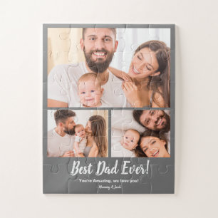 Puzzle Meilleur Père Jamais ! 3 photos personnalisées