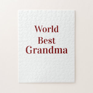 Puzzle Meilleure grand-mère du monde grands-parents grand