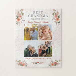 Puzzle Meilleure Grand-mère Nous Vous Aimons Collage Phot