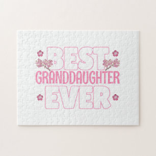 Puzzle Meilleure Petite-fille jamais - Fleurs de cerisier