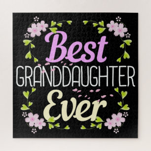 Puzzle Meilleure petite fille jamais - Floral