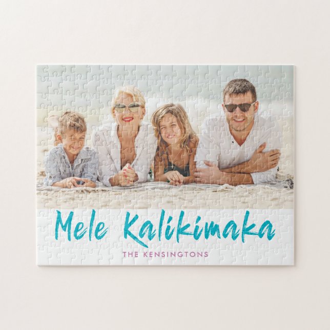 Puzzle Mele Kalikimaka Ananas photo de Noël (Horizontal)