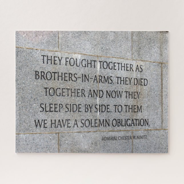 Puzzle Mémorial des anciens combattants de la Seconde Gue (Horizontal)