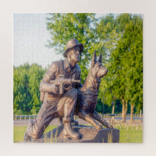 Puzzle Mémorial militaire des chiens de travail (Vertical)