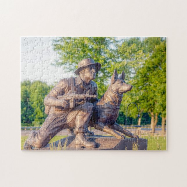 Puzzle Mémorial militaire des chiens de travail (Horizontal)
