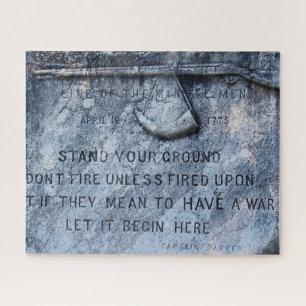 Puzzle Memorial Plague Lexington Massachusetts