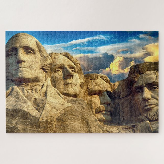 Puzzle Mémorial présidentiel du Mont Rushmore (Horizontal)