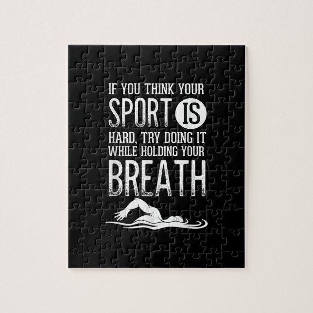 Puzzle Mens Swimmer Swimmer pratique de natation (Vertical)