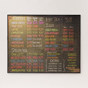 Puzzle Menu Café - 16x20 - 520 pcs