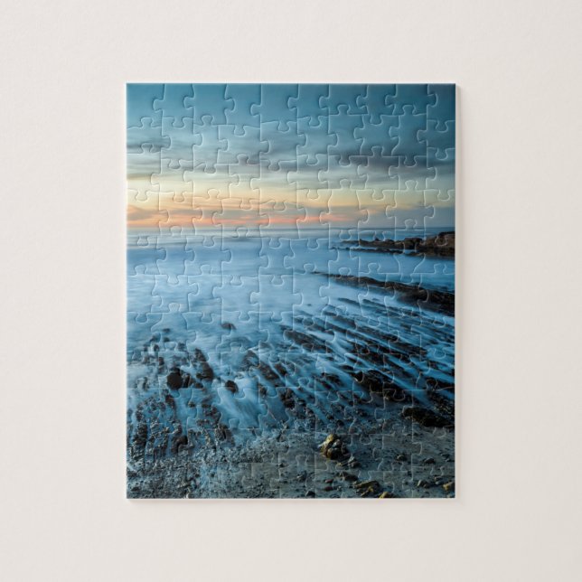 Puzzle Mer bleue au coucher du soleil, Californie (Vertical)