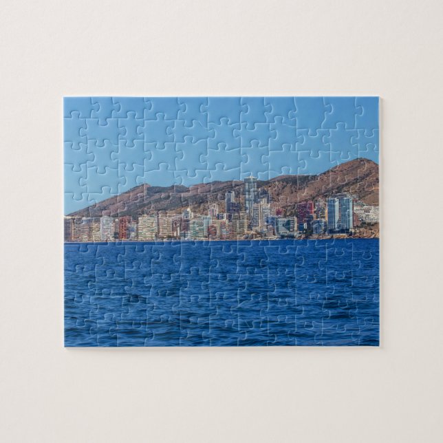 Puzzle Mer de Benidorm, de l'Espagne et ville (Horizontal)