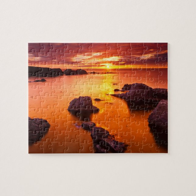 Puzzle Mer d'Orange, coucher du soleil, Californie (Horizontal)