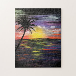 Puzzle Mer du coucher du soleil