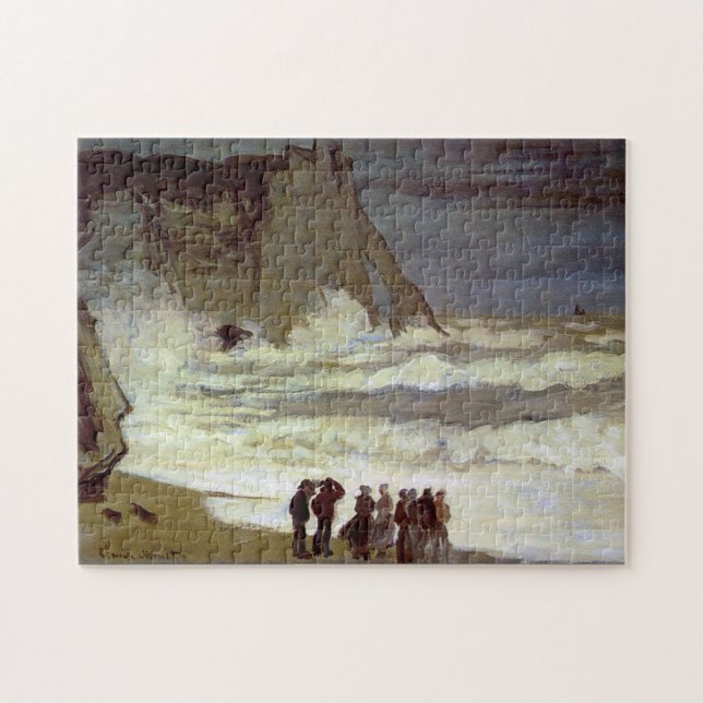 Puzzle Mer rude à Etretat Monet Art (Horizontal)