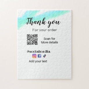 Puzzle Merci pour les détails de contact de votre command