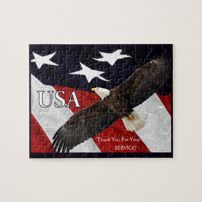 Puzzle Merci Pour Votre Aigle De Service (Horizontal)