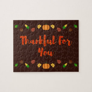 Puzzle Merci Pour Vous, Thanksgiving