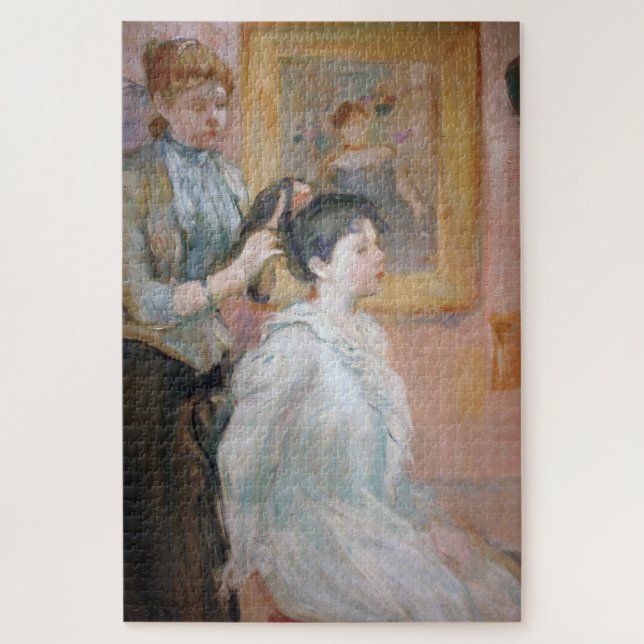 Puzzle Mère Coiffure de fille (par Berthe Morisot) (Vertical)