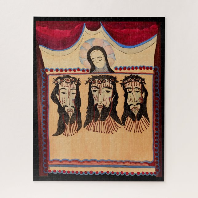 Puzzle Mère Marie Jésus Christ Thorn Art de la Couronne P (Vertical)