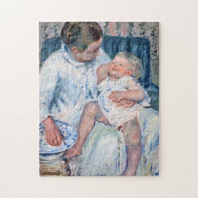 Puzzle Mère sur le point de laver son enfant endormi, Cas (Vertical)