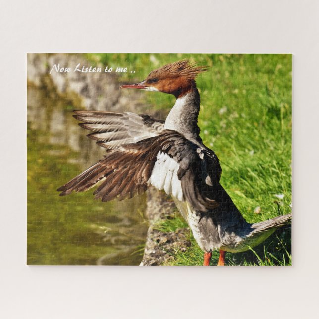 Puzzle Merganser Duck (Horizontal)