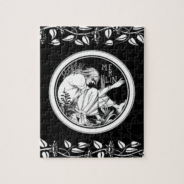Puzzle Merlin imaginaire Art Nouveau (Vertical)