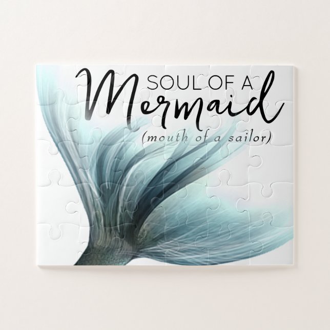 Puzzle #MermaidLife Soul de sirène à la bouche de la voil (Horizontal)