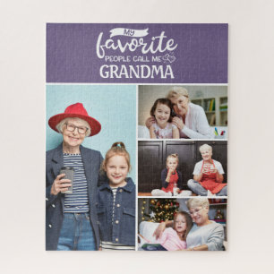 Puzzle Mes favoris m'appellent  4 photos de famille colla