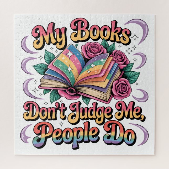 Puzzle Mes livres ne me jugent pas... (Vertical)