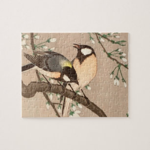Puzzle Mésange japonaise asiatique Ohara Koson Oiseau Cha